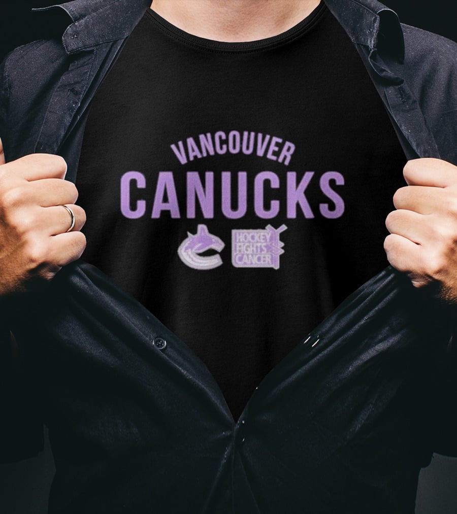 Vancouver Canucks Hockey Fights Cancer T-Shirt