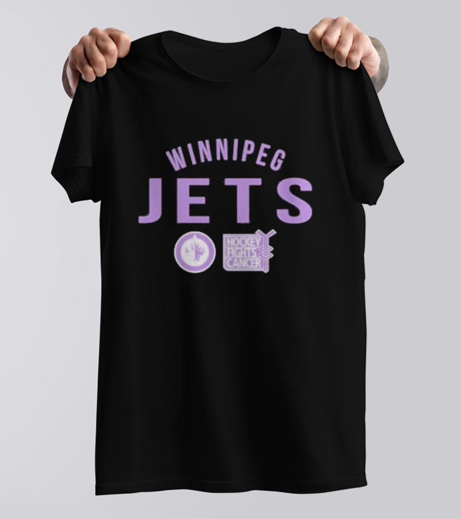 Winnipeg Jets Hockey Fights Cancer Richmond Resilient T-Shirt