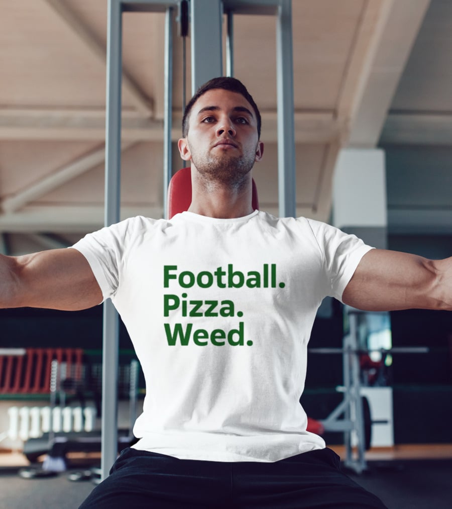 Dave Portnoy Football Pizza Weed Essentials T-Shirt