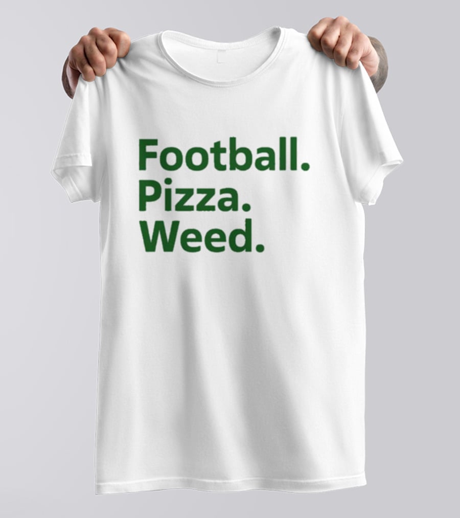 Dave Portnoy Football Pizza Weed Essentials T-Shirt