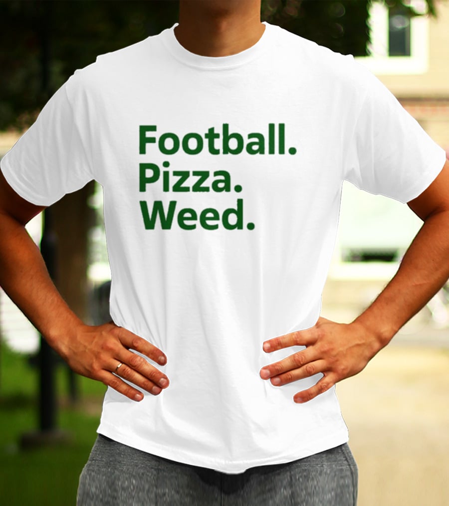 Dave Portnoy Football Pizza Weed Essentials T-Shirt