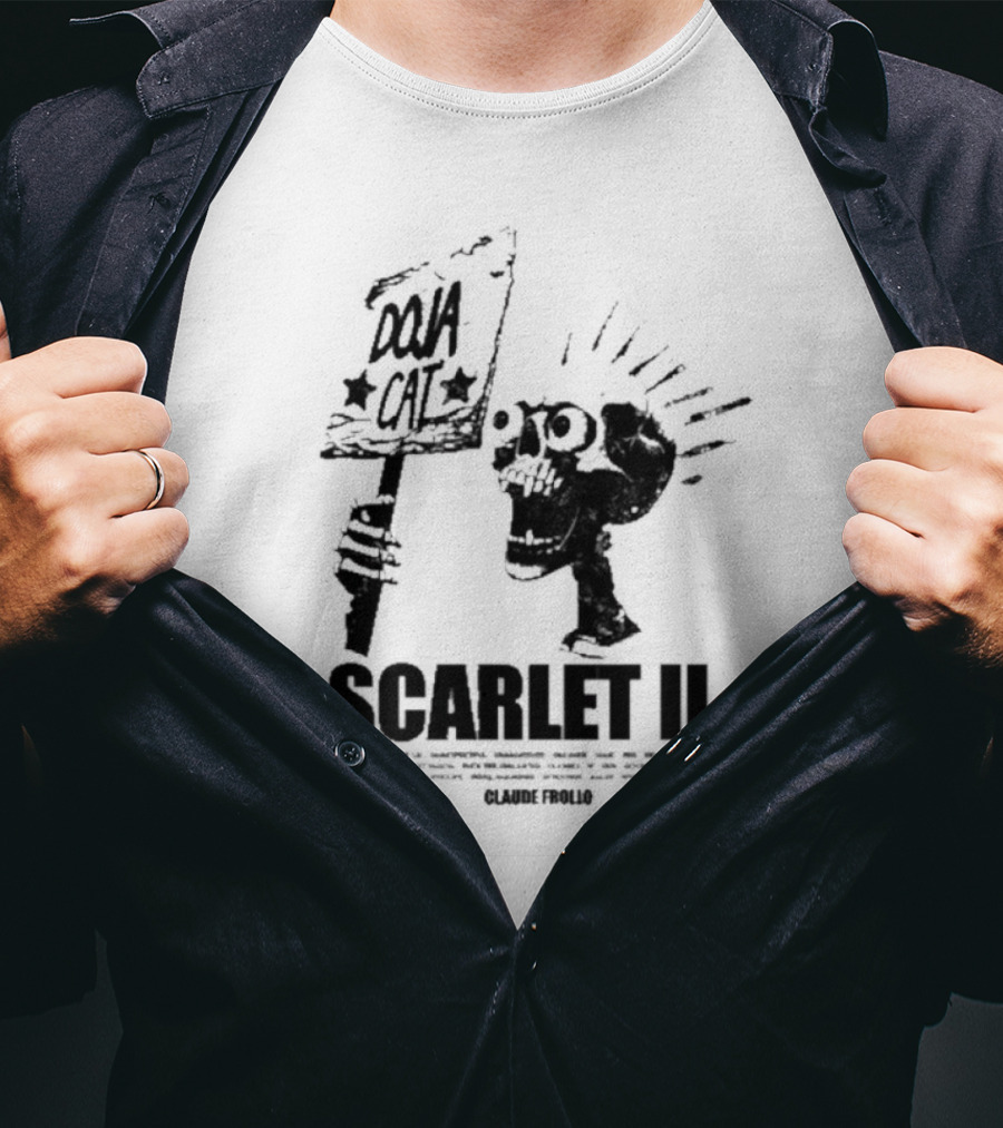 Doja Cat Scarlet II Claude Frollo Skull T-Shirt