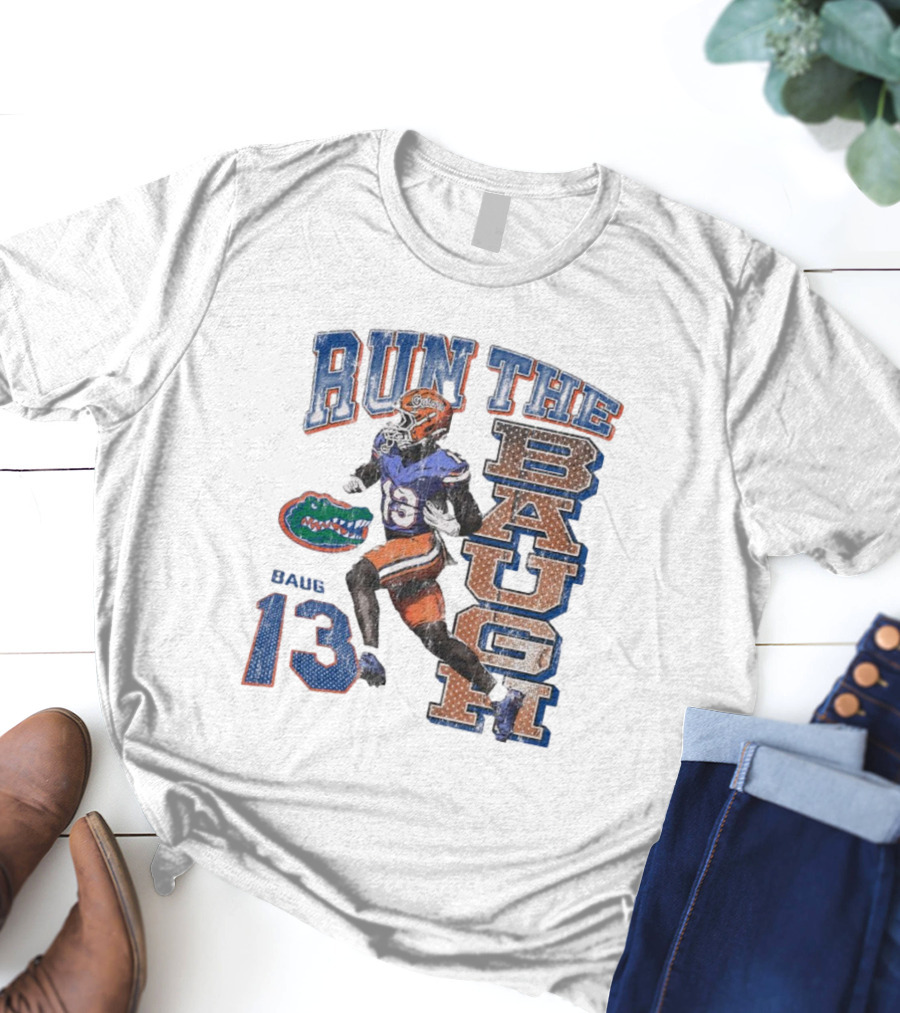 Run The Baugh Florida Gators Baug 13 Vintage T-Shirt
