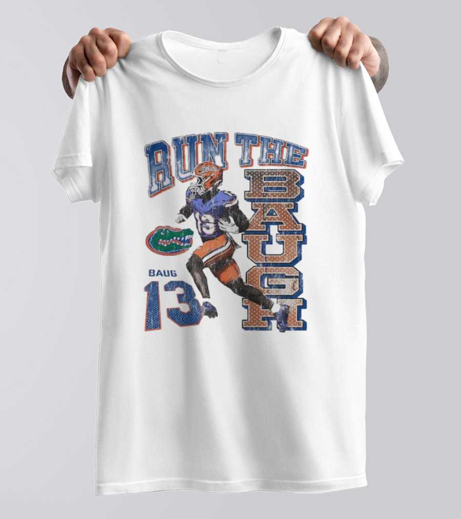 Run The Baugh Florida Gators Baug 13 Vintage T-Shirt