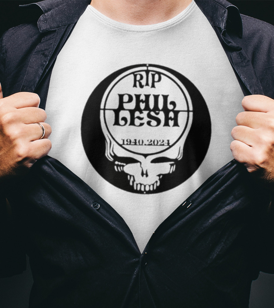 RIP Phil Lesh Grateful Dead Skull Logo 1940 T-Shirt
