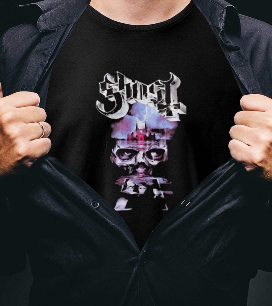 Ghost Lightning Skull Back Street Legacy T-Shirt