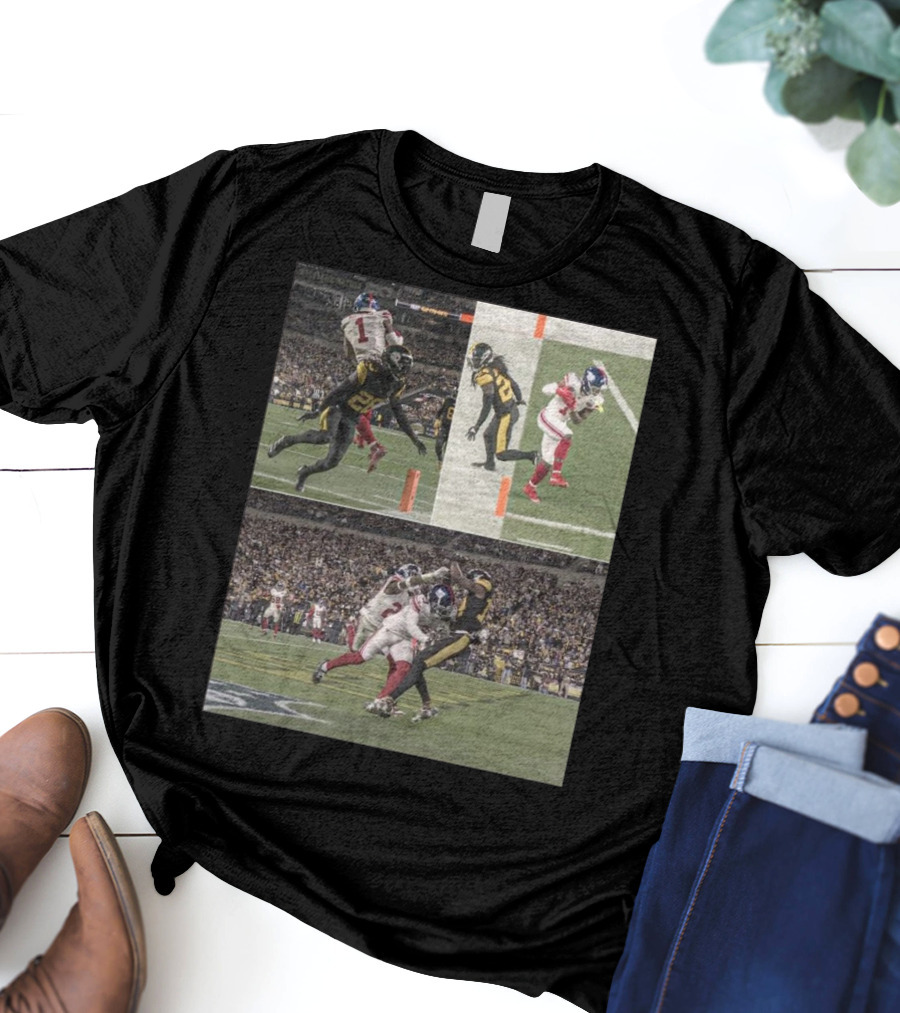 Malik Nabers George Pickens Both Close Scoring Touchdowns Football Moments T-Shirt
