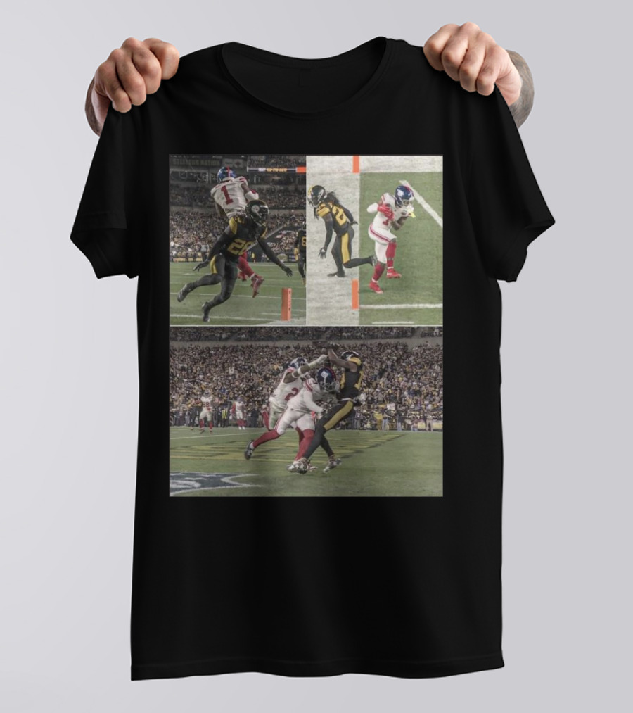 Malik Nabers George Pickens Both Close Scoring Touchdowns Football Moments T-Shirt