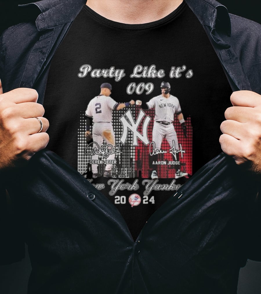 Party Like It’s 009 New York Yankees Derek Jeter Aaron Judge T-Shirt