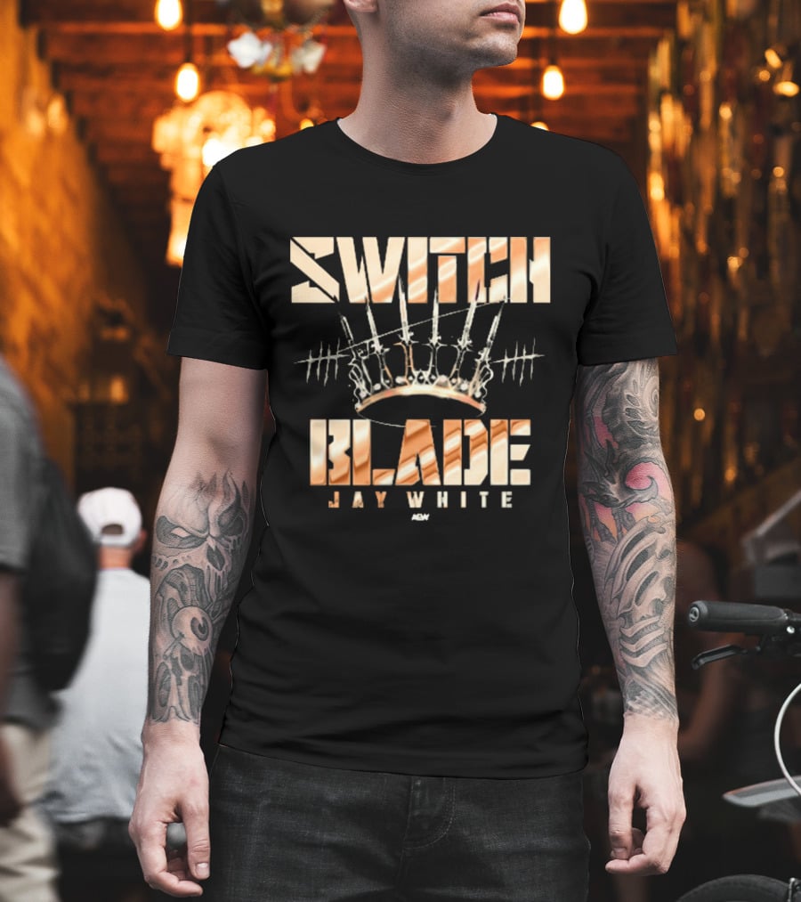 Switchblade Jay White AEW King Me T-Shirt
