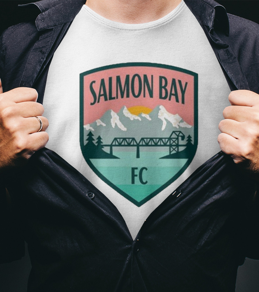 Ballard FC Salmon Bay FC Salmon Bay Mountain Bridge Vintage T-Shirt