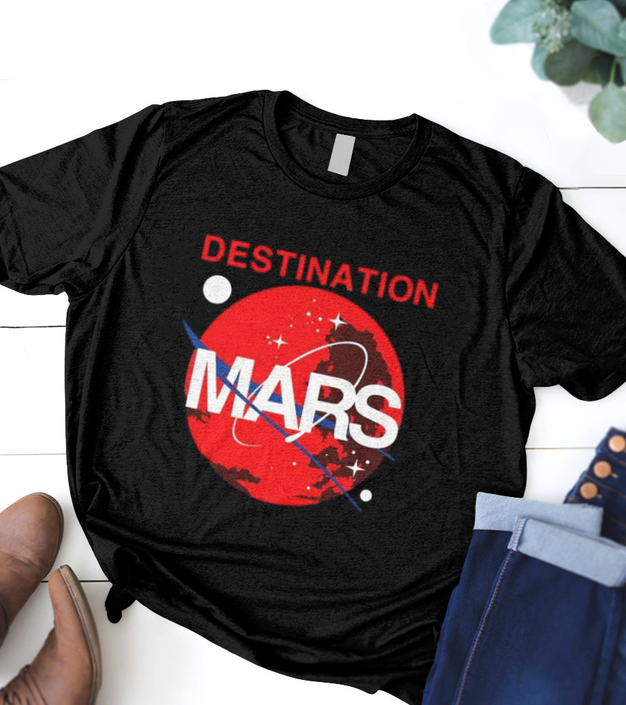 Buzz Aldrin Destination Mars NASA Space Exploration T-Shirt