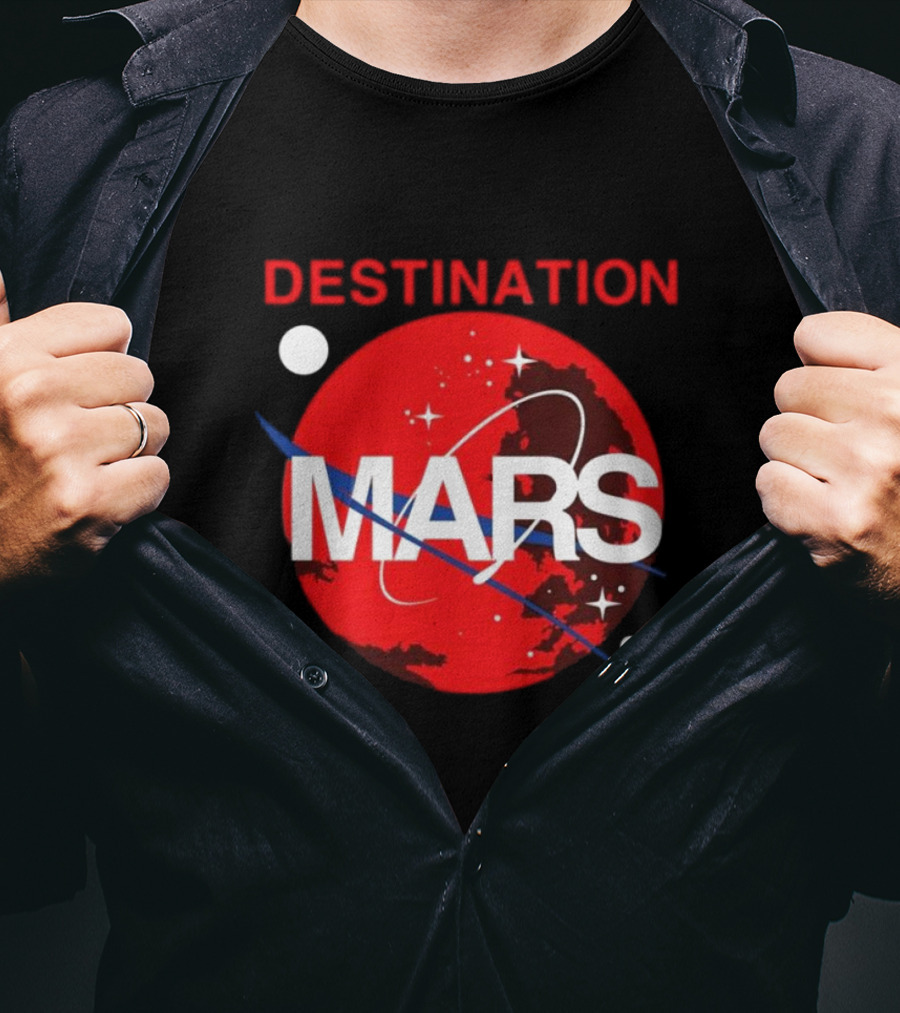 Buzz Aldrin Destination Mars NASA Space Exploration T-Shirt