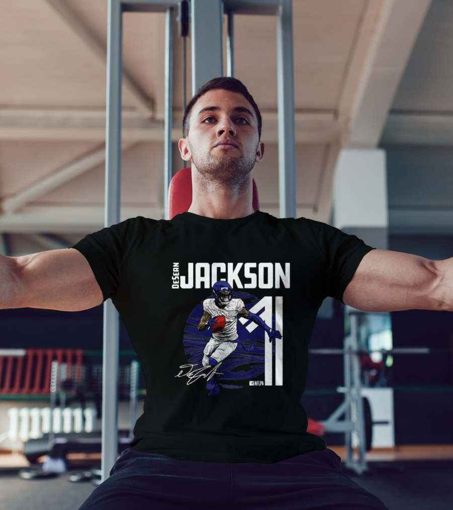 DeSean Jackson NFLPA Signature Baltimore Ravens Number 11 NFL T-Shirt