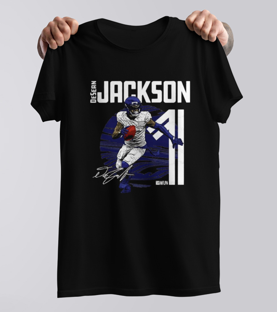 DeSean Jackson NFLPA Signature Baltimore Ravens Number 11 NFL T-Shirt