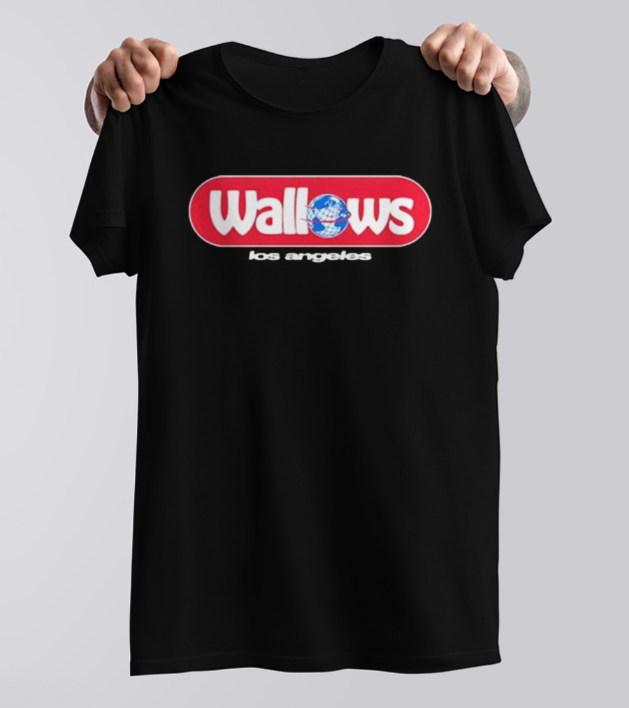 Wallows Globe Logo Los Angeles T-Shirt