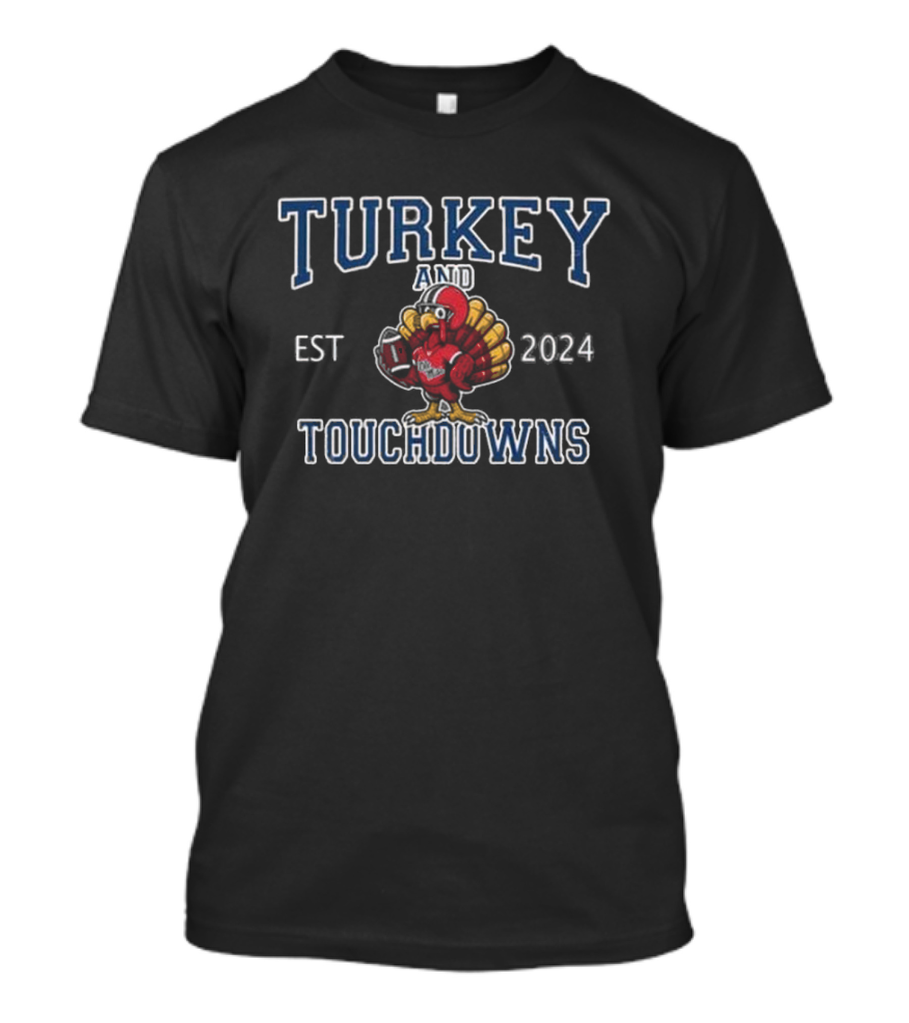 Ole Miss Rebels Hotty Toddy Turkey And Touchdowns Est T-Shirt
