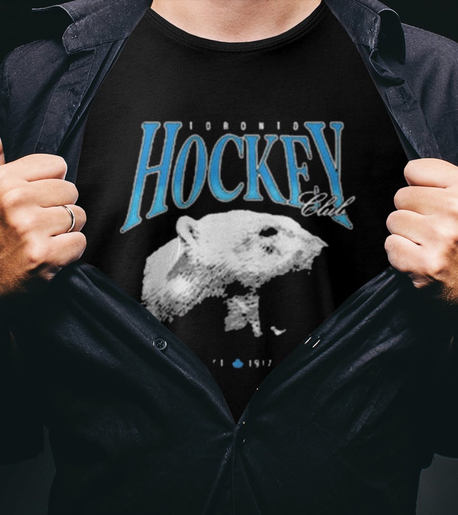 Toronto Hockey Club Est 1917 Flowbuds Vintage Ice Bear T-Shirt