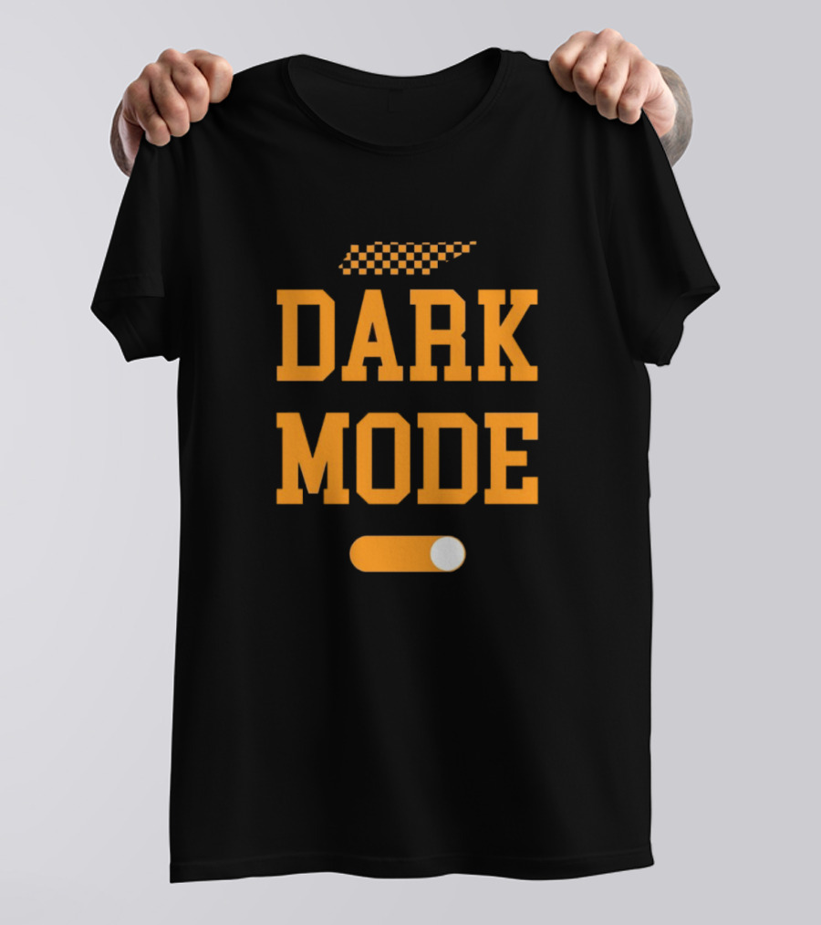 Tennessee Vols Dark Mode On Knoxtalgia Checkerboard T-Shirt