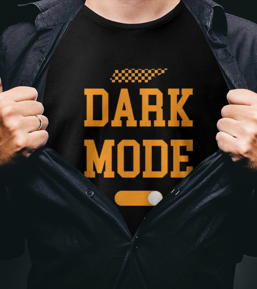 Tennessee Vols Dark Mode On Knoxtalgia Checkerboard T-Shirt