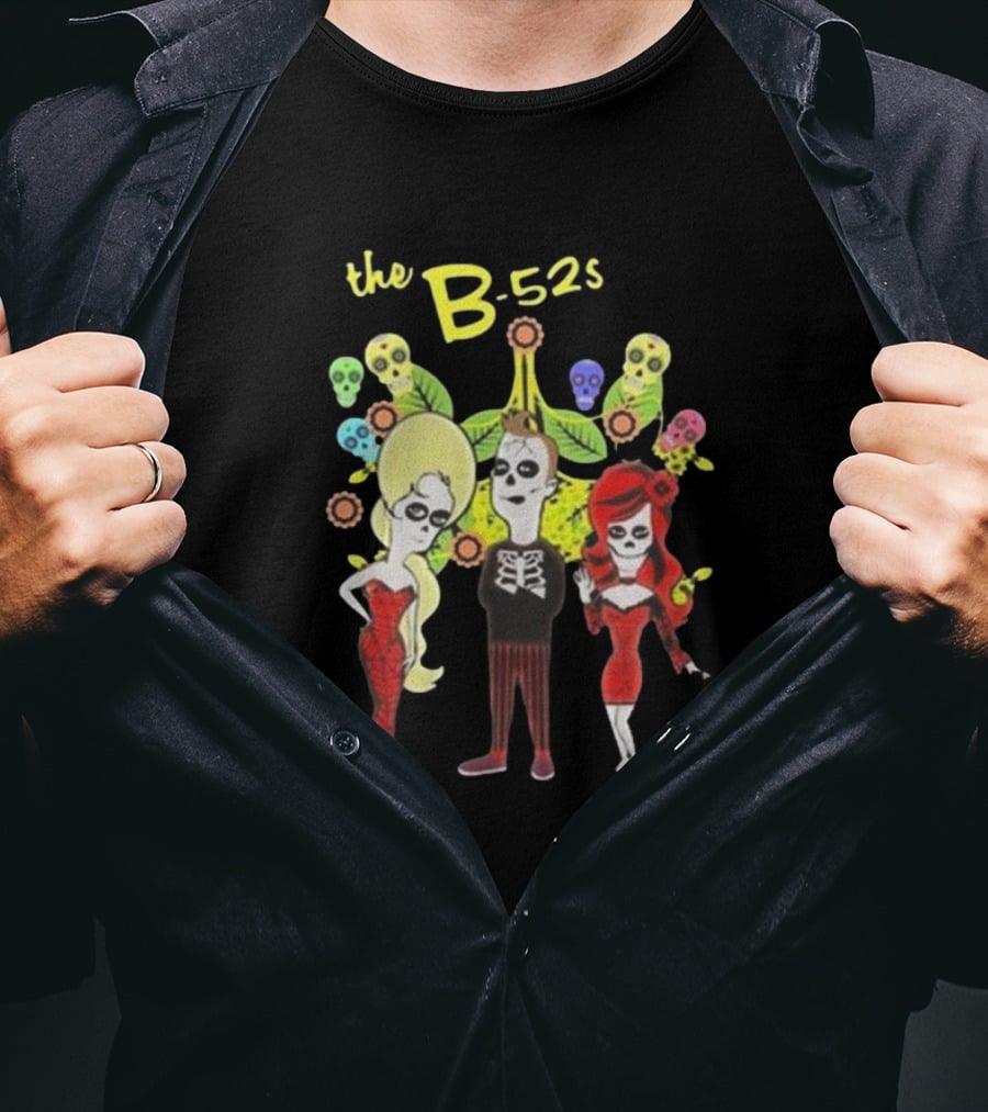The B-52s Day Of The Dead Inspired Chicago Tour T-Shirt