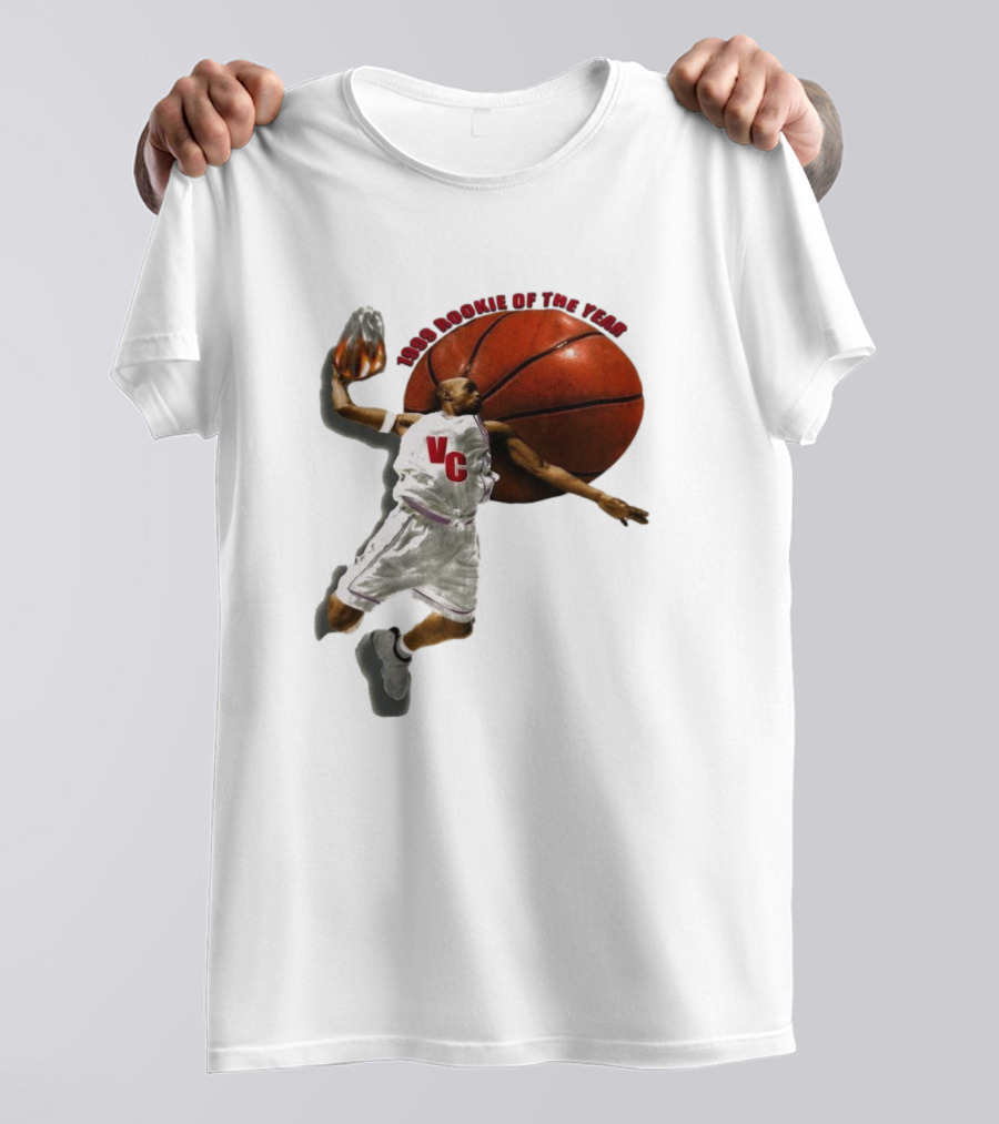 1999 Rookie Of The Year VC Toronto Raptors NBA Signature Vince Carter T-Shirt