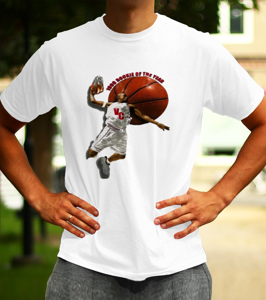 1999 Rookie Of The Year VC Toronto Raptors NBA Signature Vince Carter T-Shirt