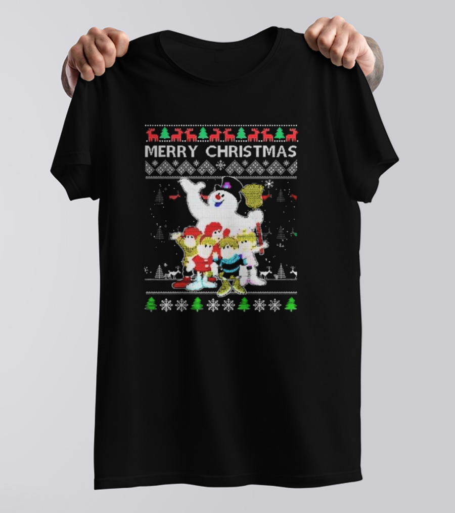 Merry Christmas Ugly Movie Cartoon Frosty The Snowman T-Shirt