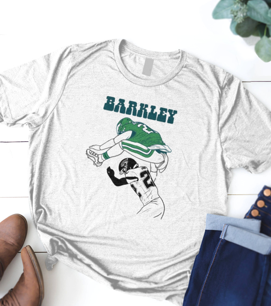 Barkley Leaps Over Jaguars Cornerback T-Shirt