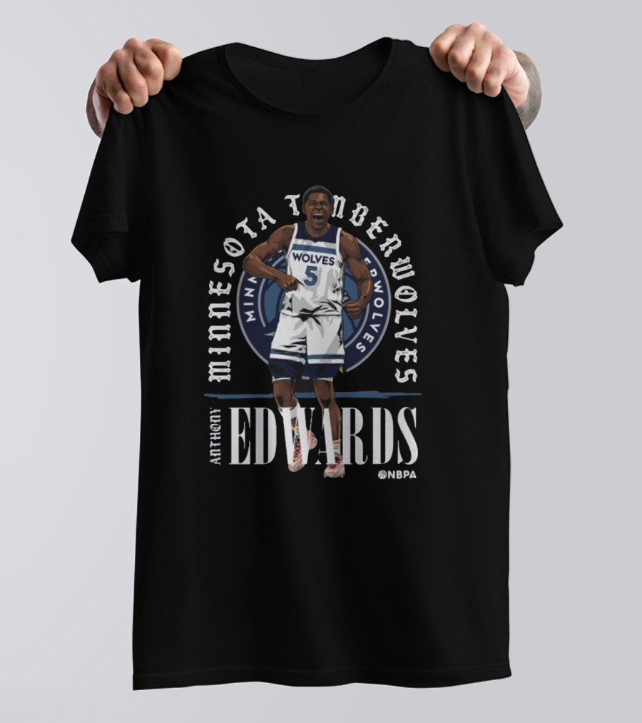 Anthony Edwards Minnesota Timberwolves Wolves NBPA T-Shirt