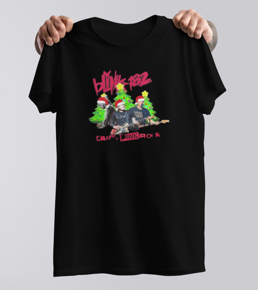 Blink-182 Christmas Trees Crappy Punk Rock 182 T-Shirt