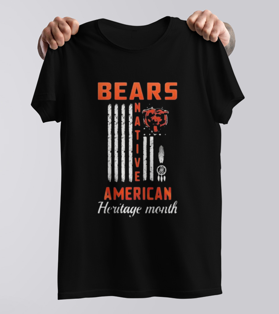Chicago Bears Native American Heritage Month Bears American Heritage Month T-Shirt