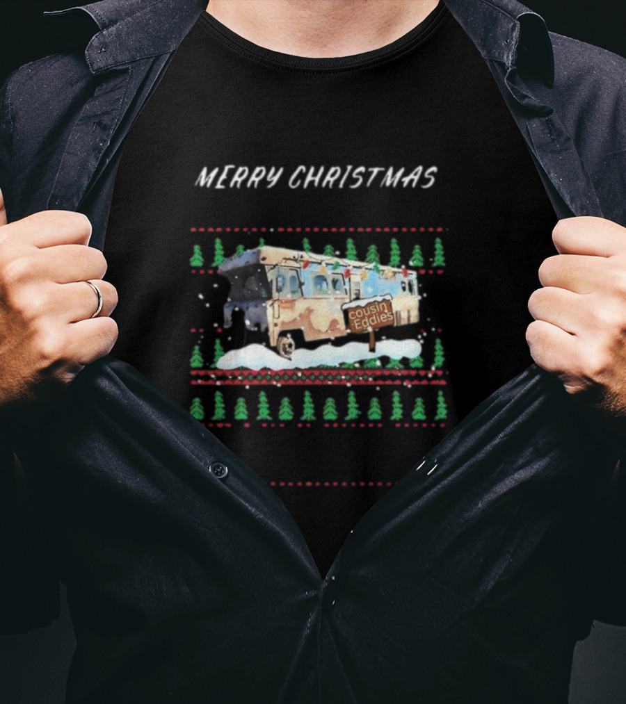 Merry Christmas Cousin Eddie's RV National Lampoon's Christmas Vacation T-Shirt