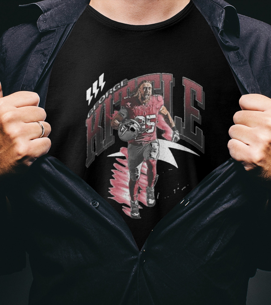George Kittle San Francisco 49ers Football Retro 85 Signature T-Shirt