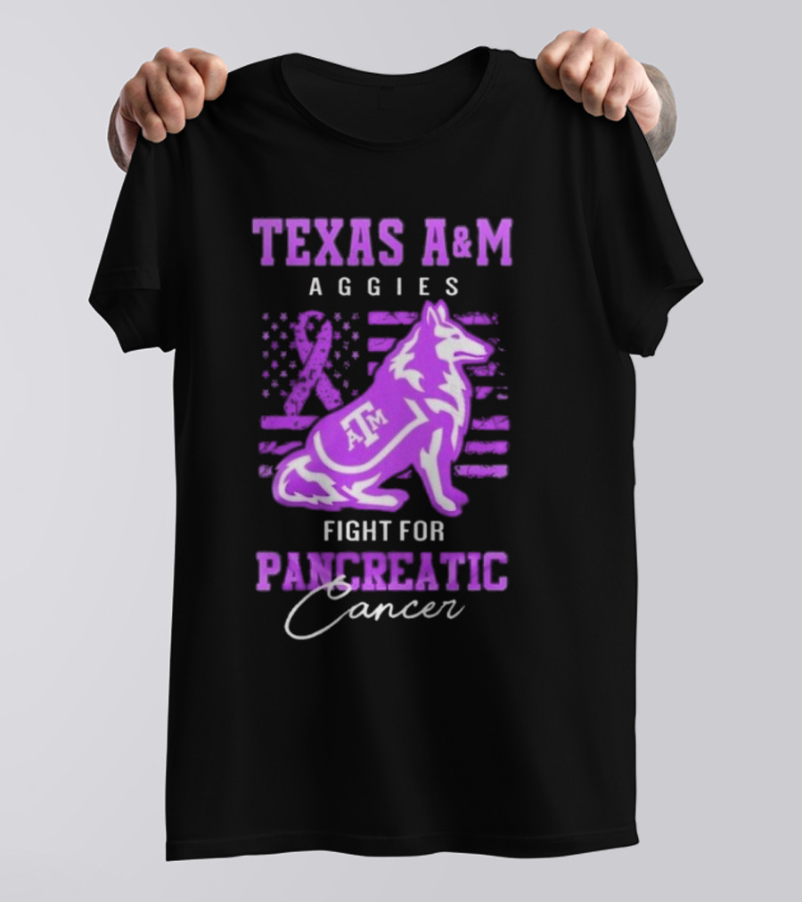 Texas A&M Aggies Fight For Pancreatic Cancer T-Shirt