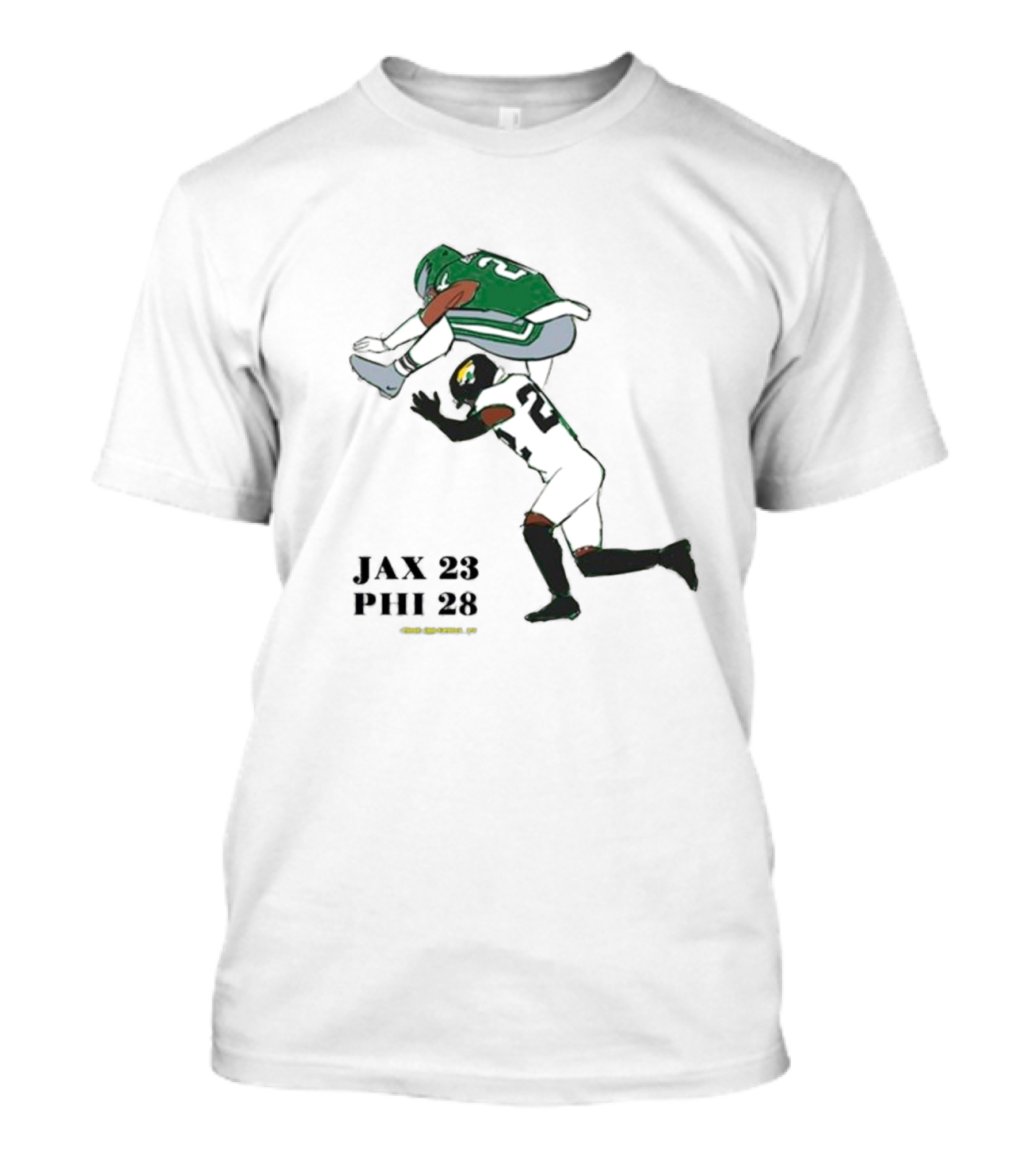 Jax 23 Phi 28 Philadelphia Eagles Saquon Barkley No-Look Hurdle NFL T-Shirt