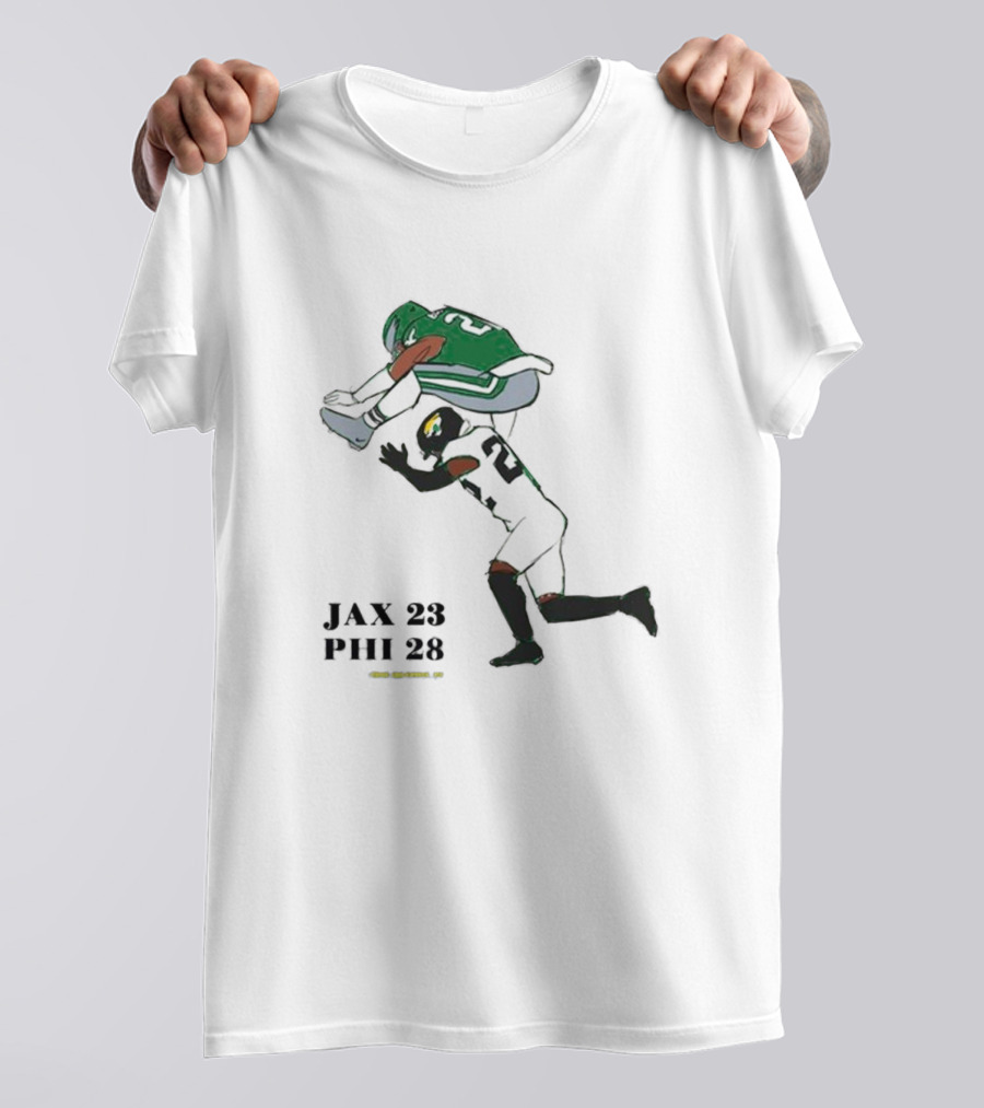 Jax 23 Phi 28 Philadelphia Eagles Saquon Barkley No-Look Hurdle NFL T-Shirt