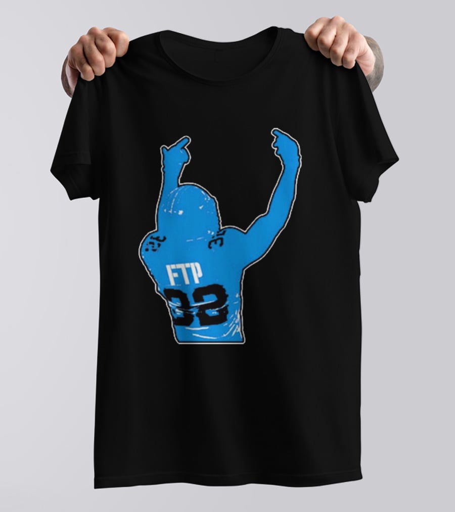 FTP 32 Brian Branch Detroit Lions NFL Sports T-Shirt