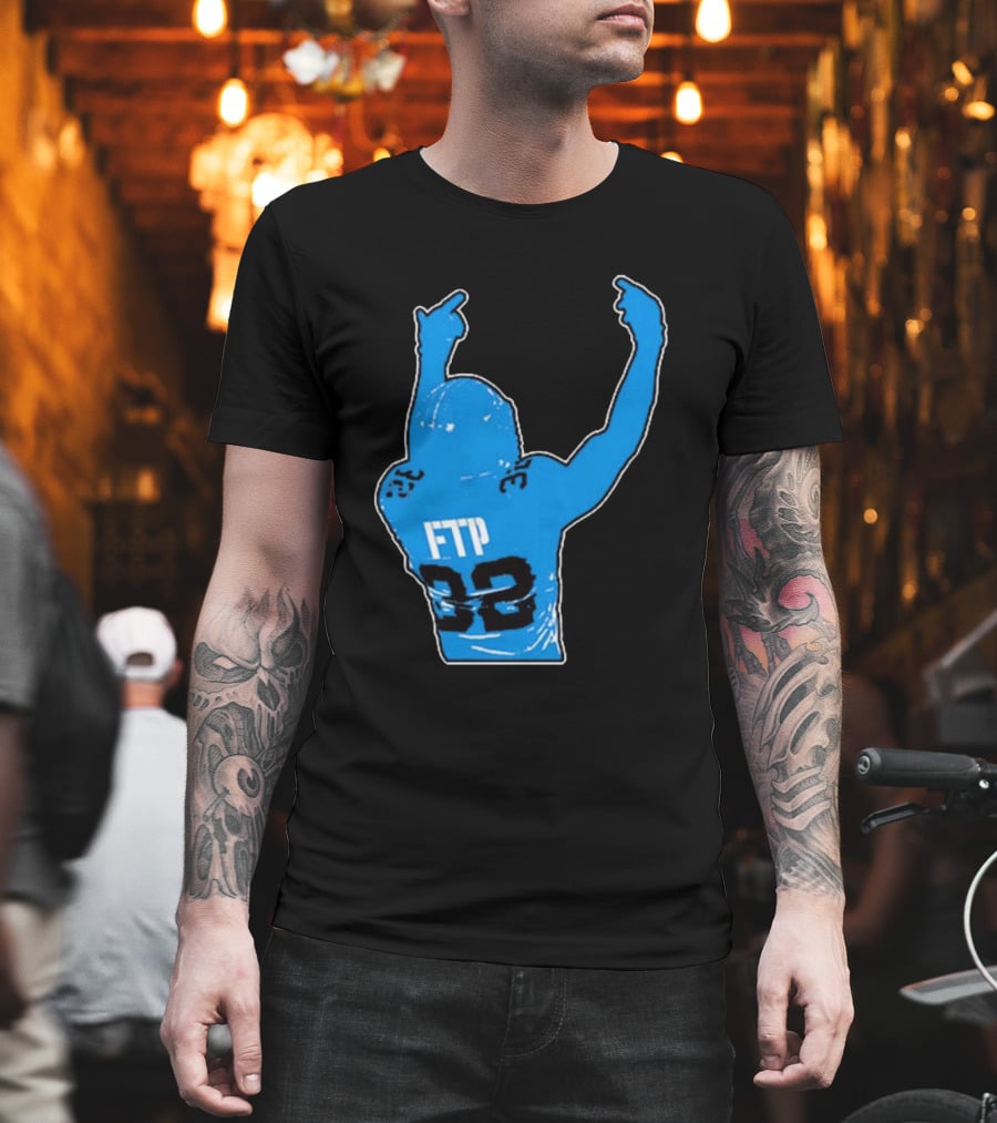 FTP 32 Brian Branch Detroit Lions NFL Sports T-Shirt