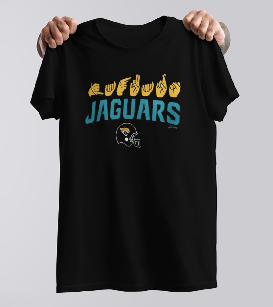 Jacksonville Jaguars ASL Jaguars Football Helmet NFL Collection T-Shirt