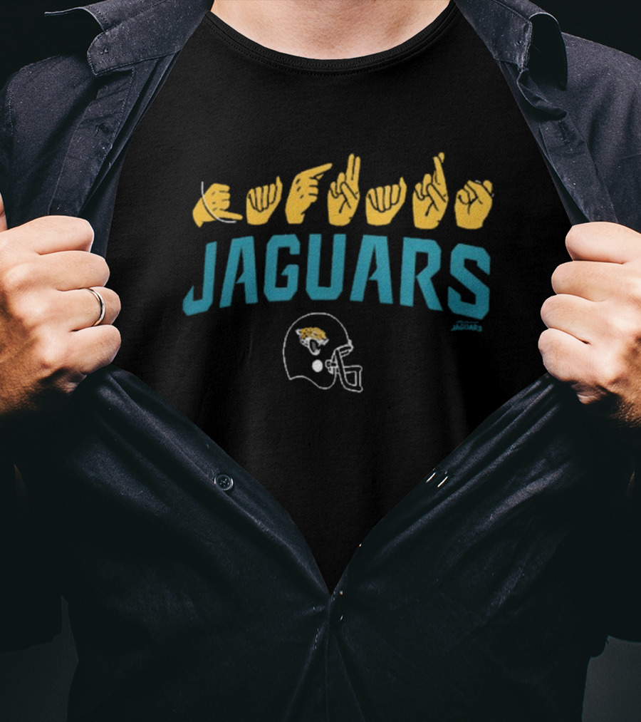Jacksonville Jaguars ASL Jaguars Football Helmet NFL Collection T-Shirt