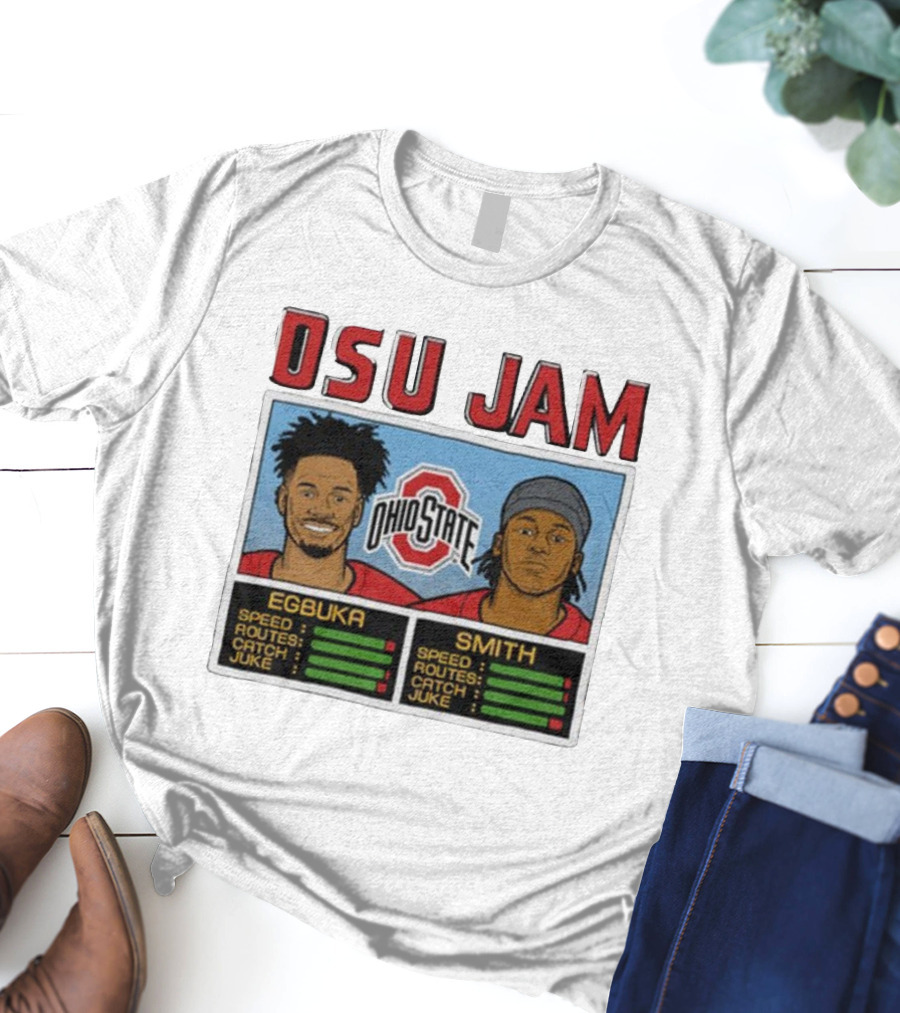 OSU Jam Egbuka Smith Ohio State Football Speed Routes Catch Juke T-Shirt