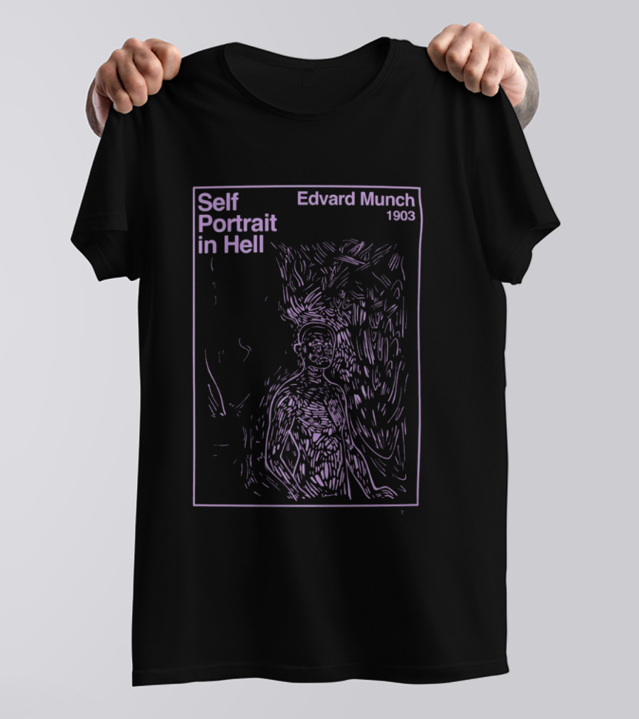 Edvard Munch Self Portrait In Hell 1903 T-Shirt