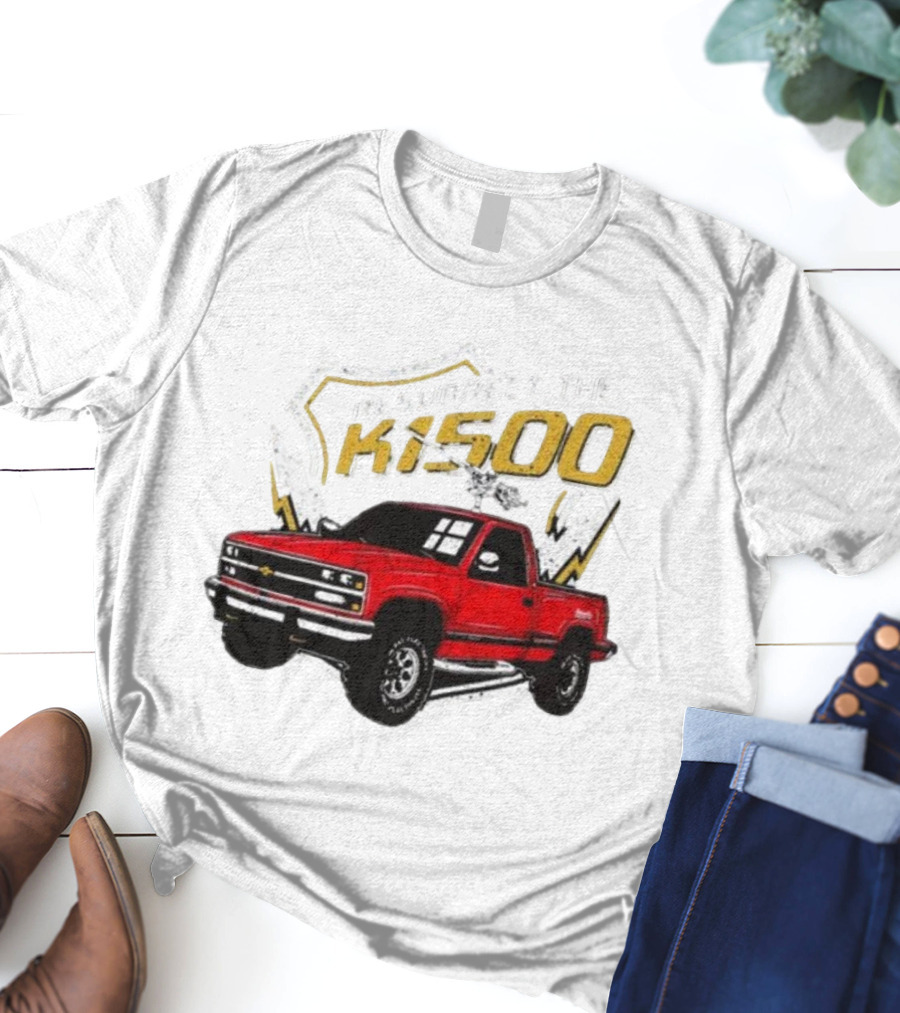 Resurrect The K1500 Fat Electrician Red Chevy Pickup Truck T-Shirt