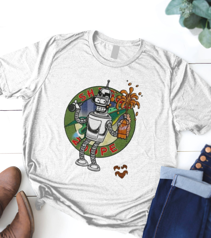 Shaggy Show Bender 2 Dope Futurama Fudge Robot T-Shirt