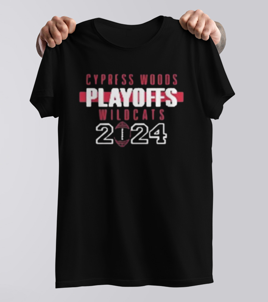 Cypress Woods Wildcats Football Playoffs T-Shirt