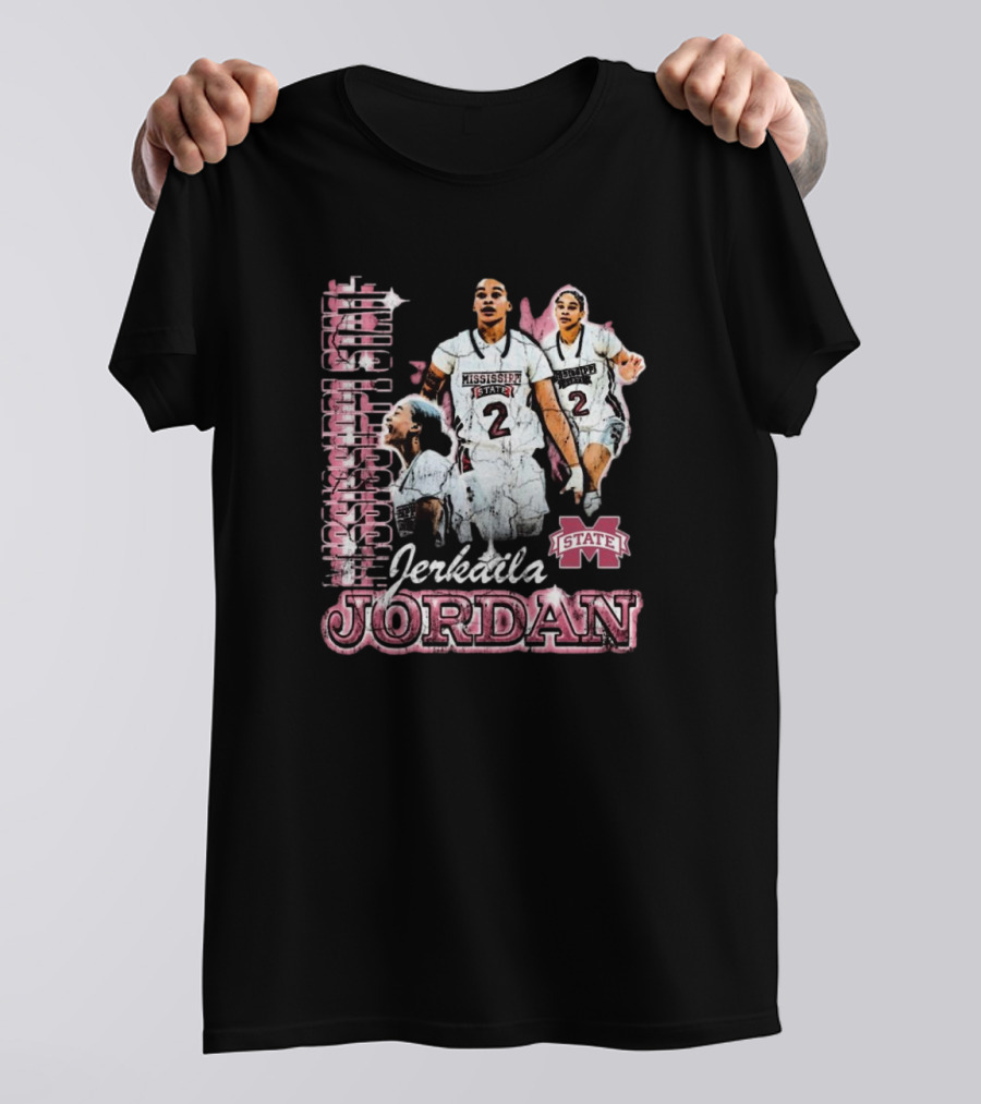 Erkaila Jordan Mississippi State Bulldogs Basketball 90s Aesthetic T-Shirt