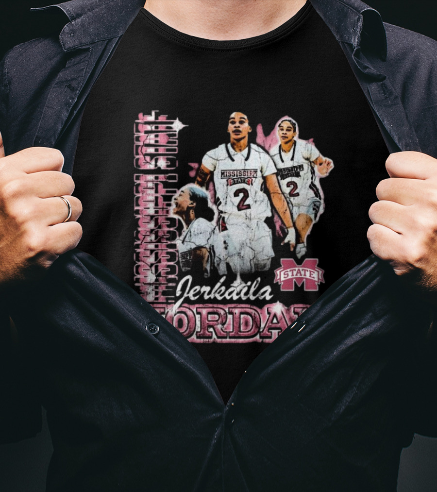 Erkaila Jordan Mississippi State Bulldogs Basketball 90s Aesthetic T-Shirt