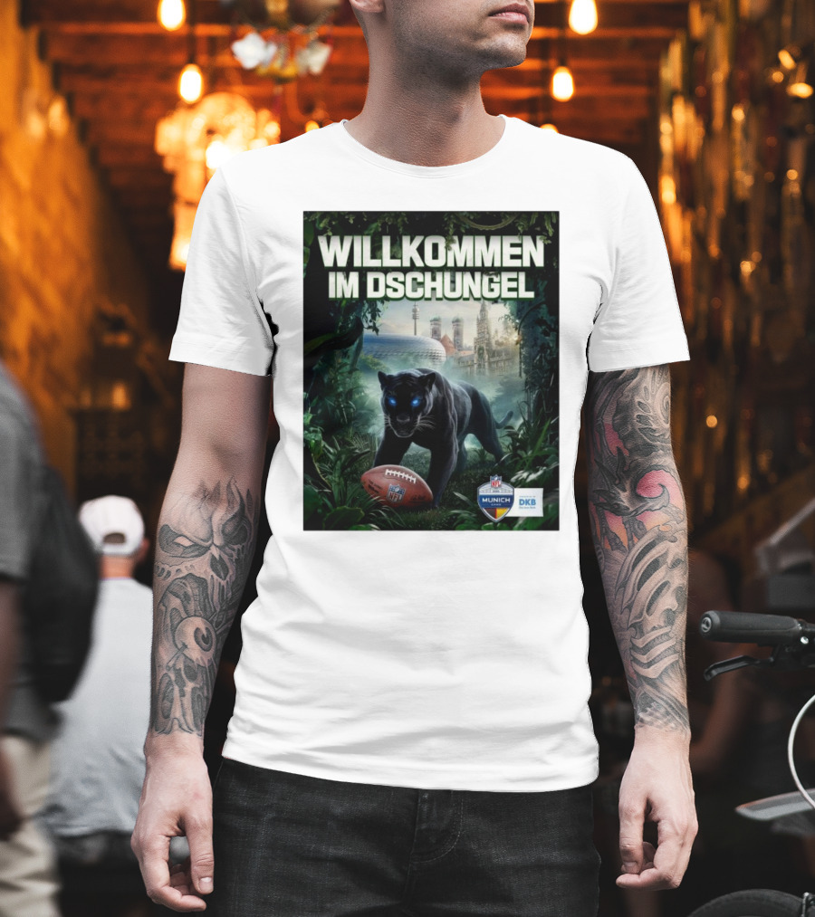 Willkommen Im Dschungel NFL München The Panthers Are Coming T-Shirt