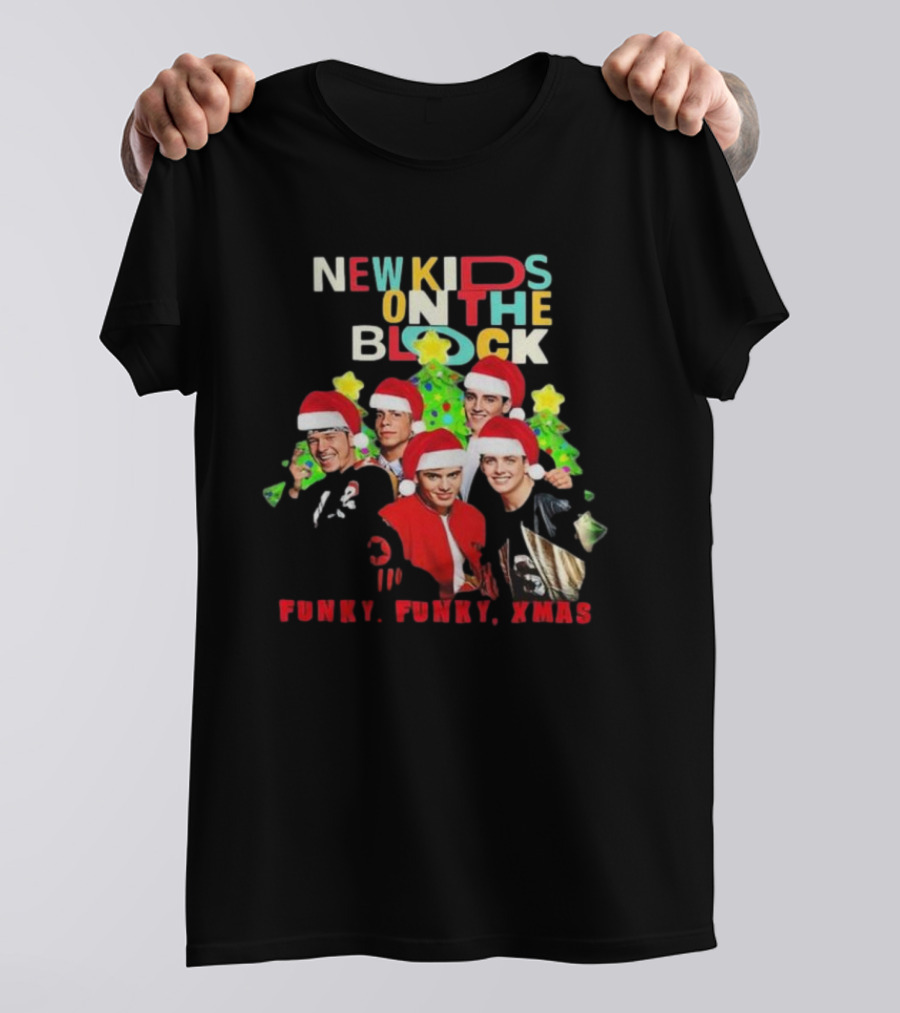 New Kids On The Block NKOTB Funky Funky Xmas Christmas T-Shirt